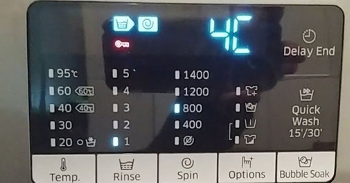 Ý nghĩa lỗi 4CC máy giặt Samsung