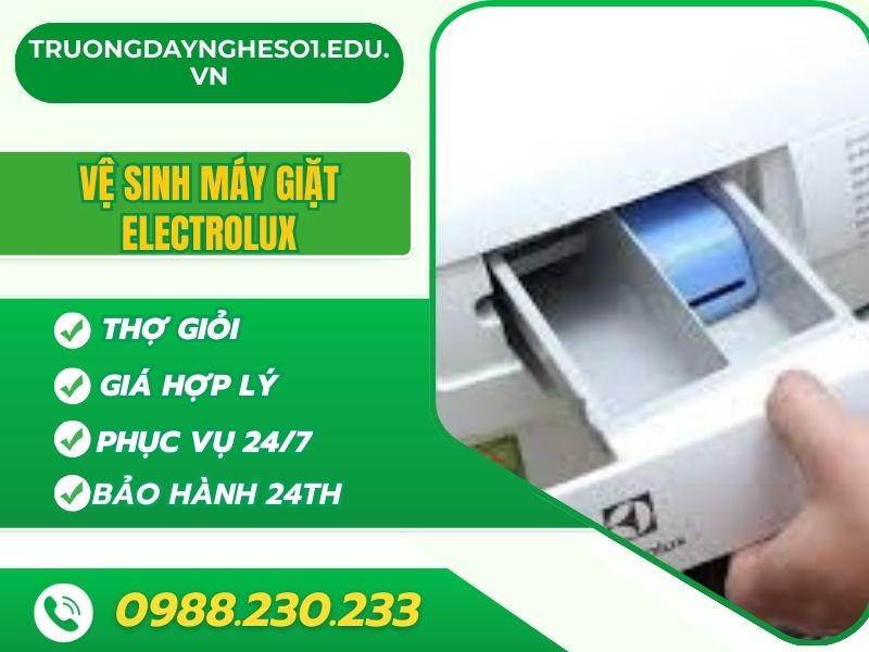 Vệ sinh máy giặt Electrolux tại nhà nhanh chóng, sạch bóng